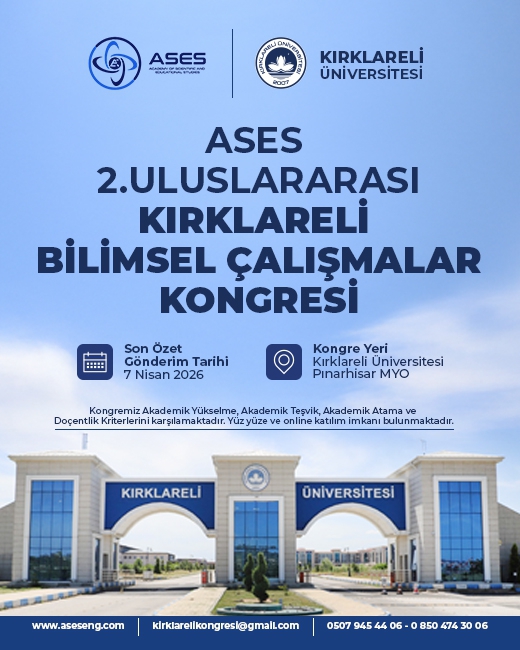 ASES 2. Uluslararası Kırklareli Bilimsel Çalışmalar Kongresi